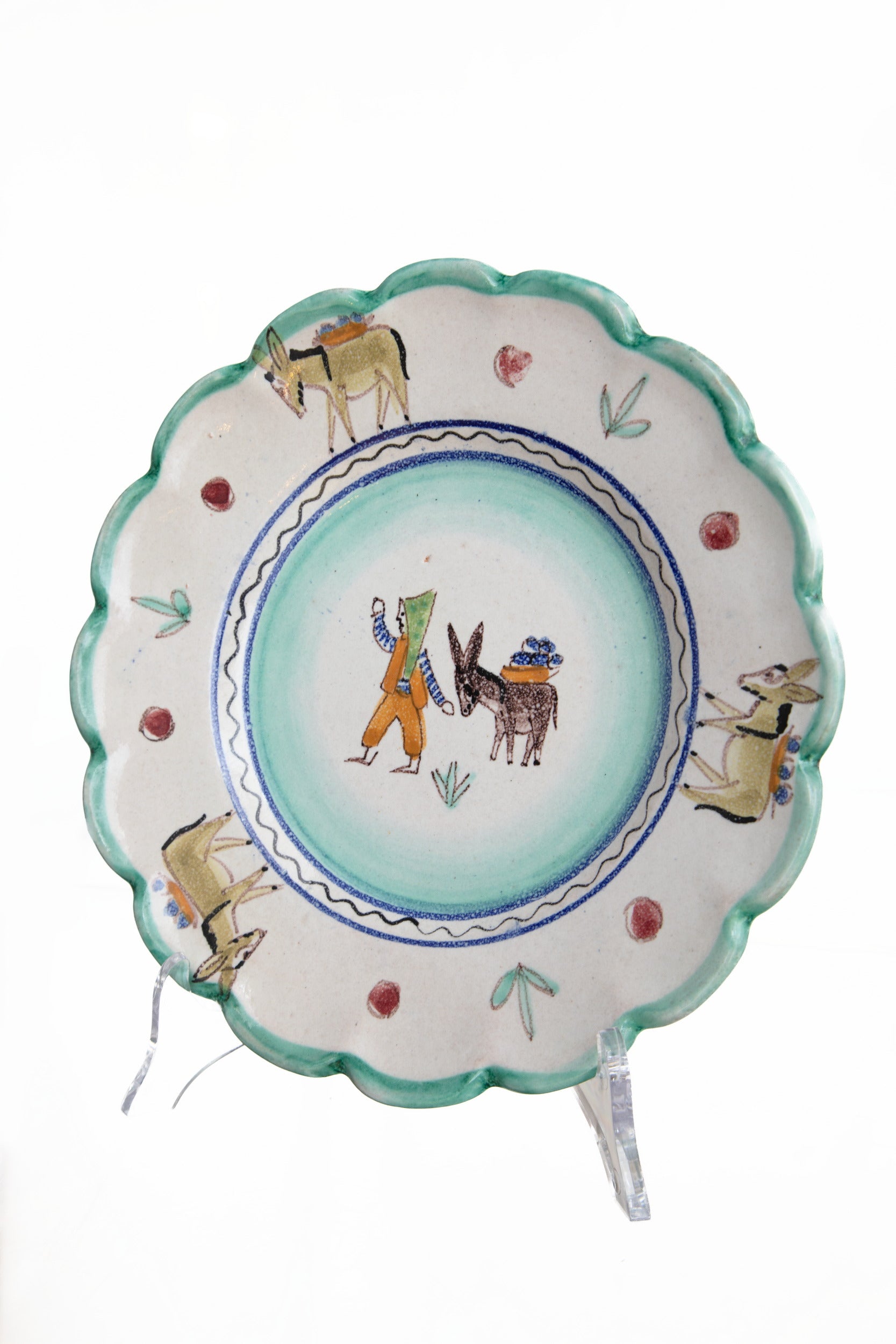 Servizio piatti ceramica di Vietri anni 50 Vincenzo Pinto