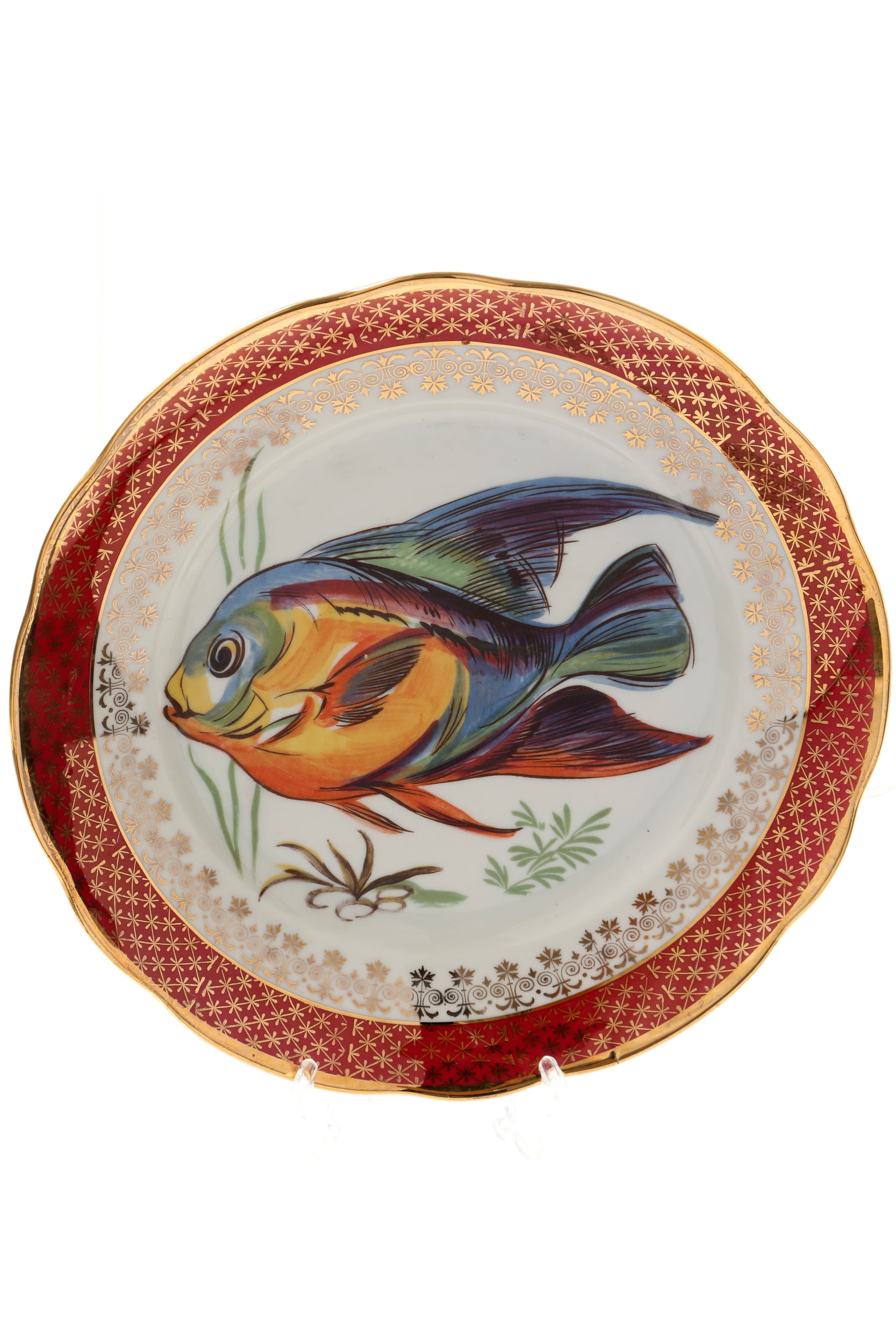 Bavaria fish plate set from the 1950s