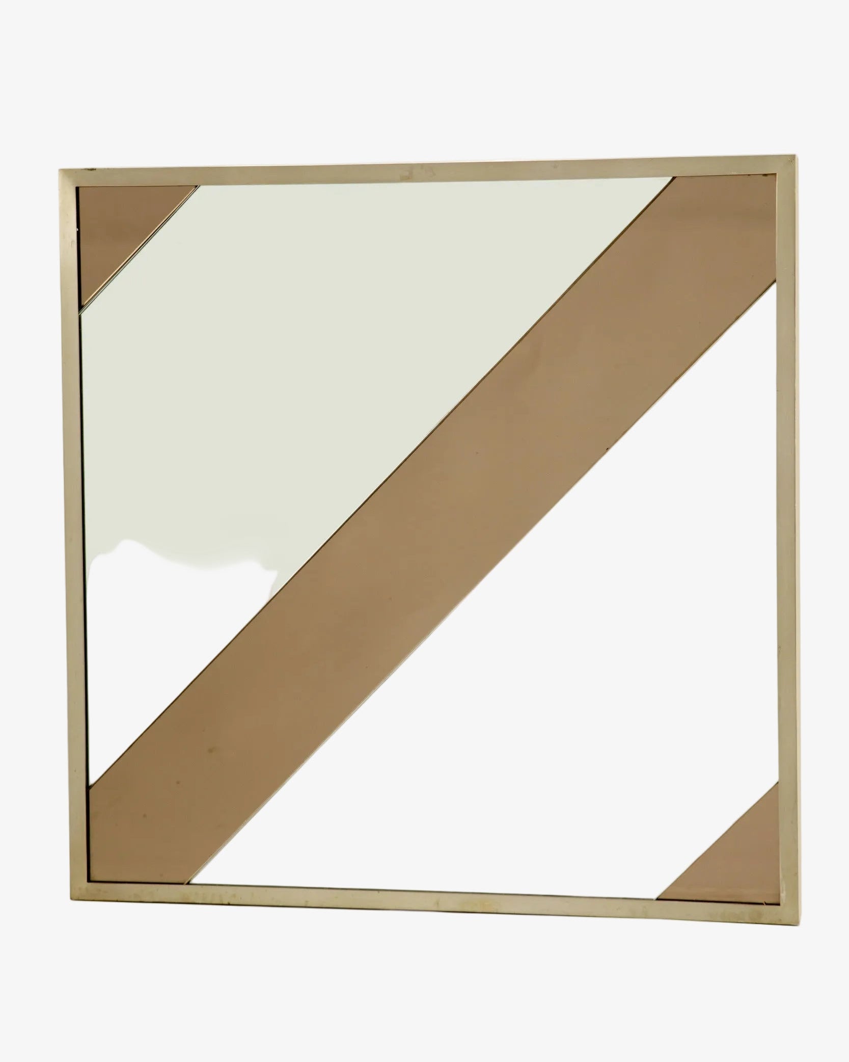 Specchiera anni 70 a fasce bronzate