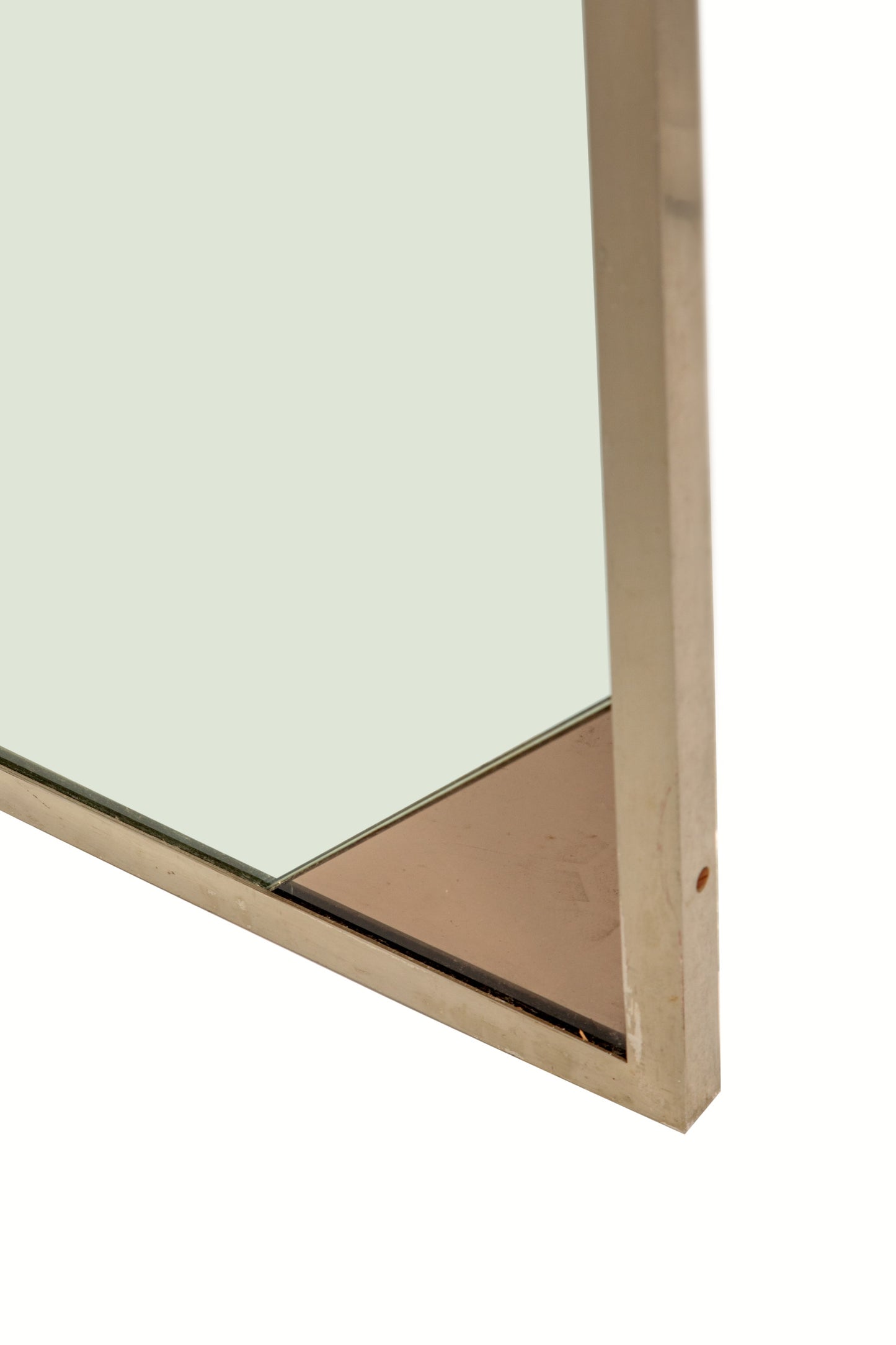 1970s mirror with bronze bands