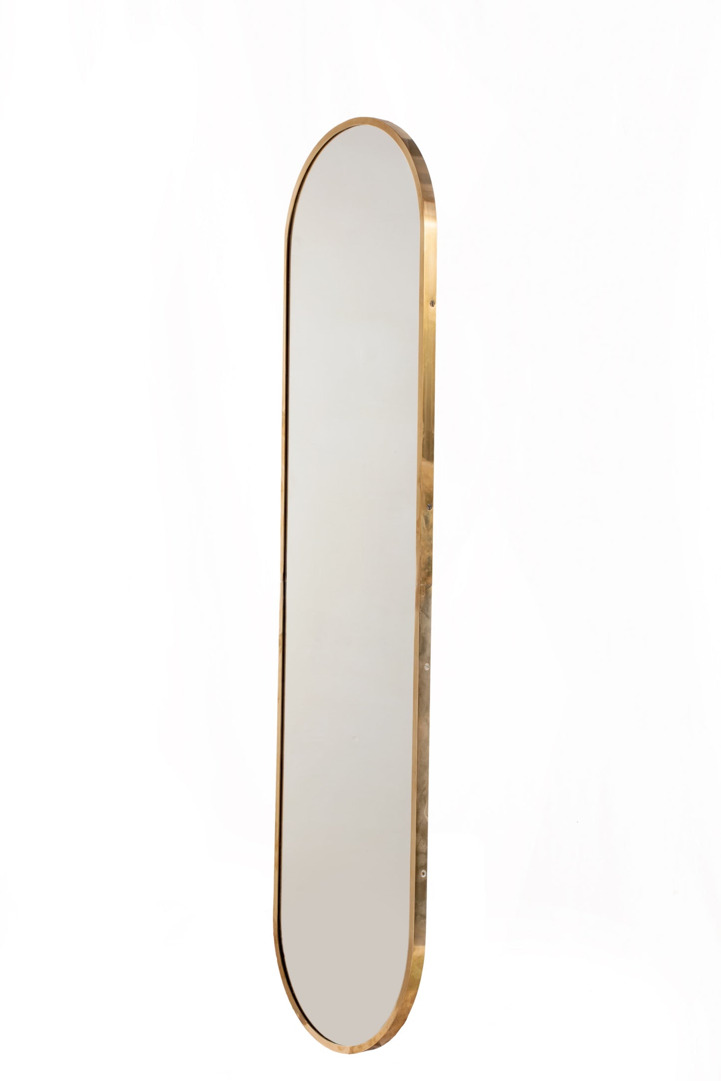 1970s brass tablet mirror