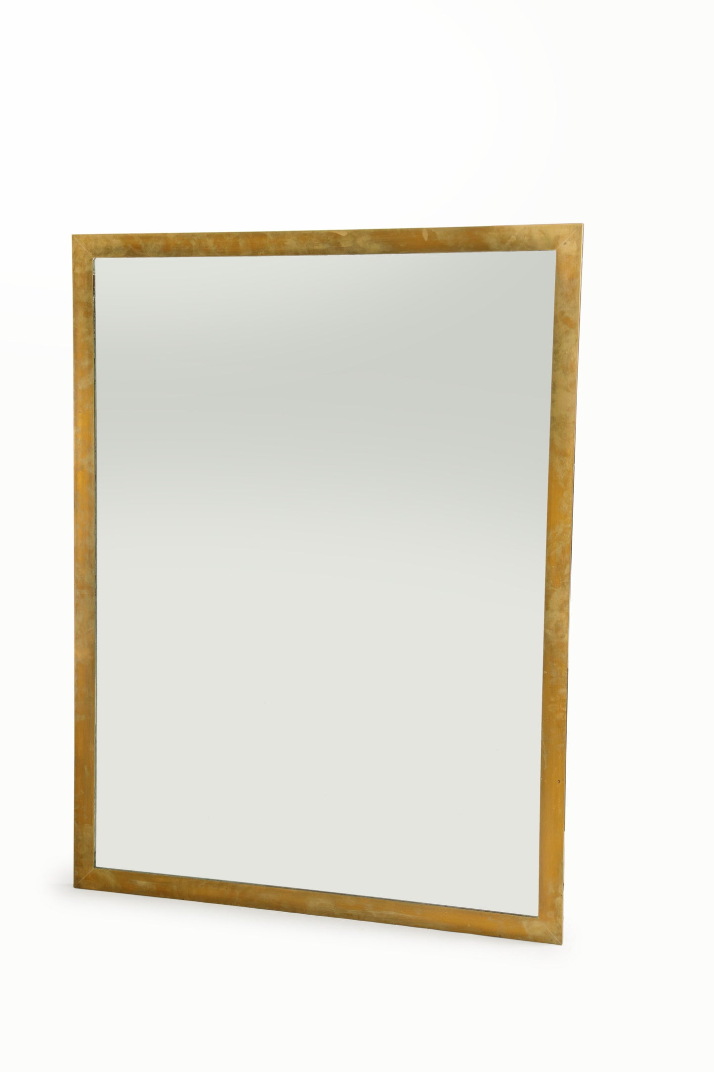 Grande specchiera in ottone anni 70