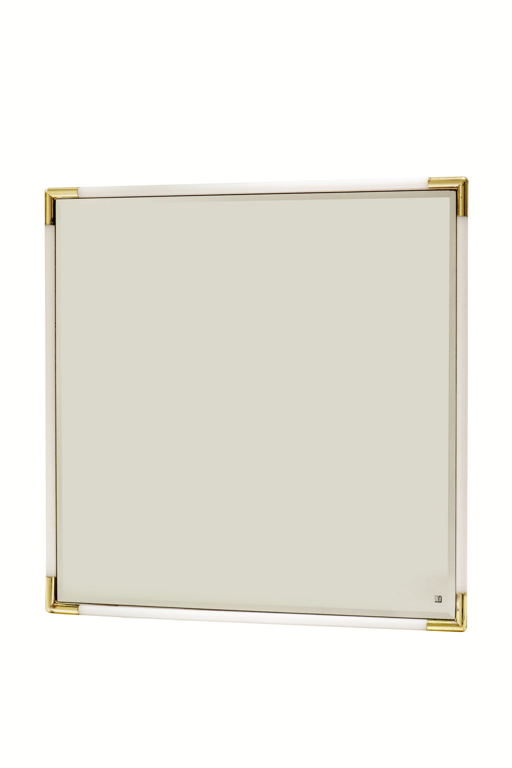 Specchiera molata anni 70 lucite e ottone