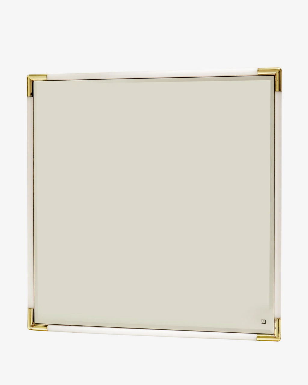 Specchiera molata anni 70 lucite e ottone