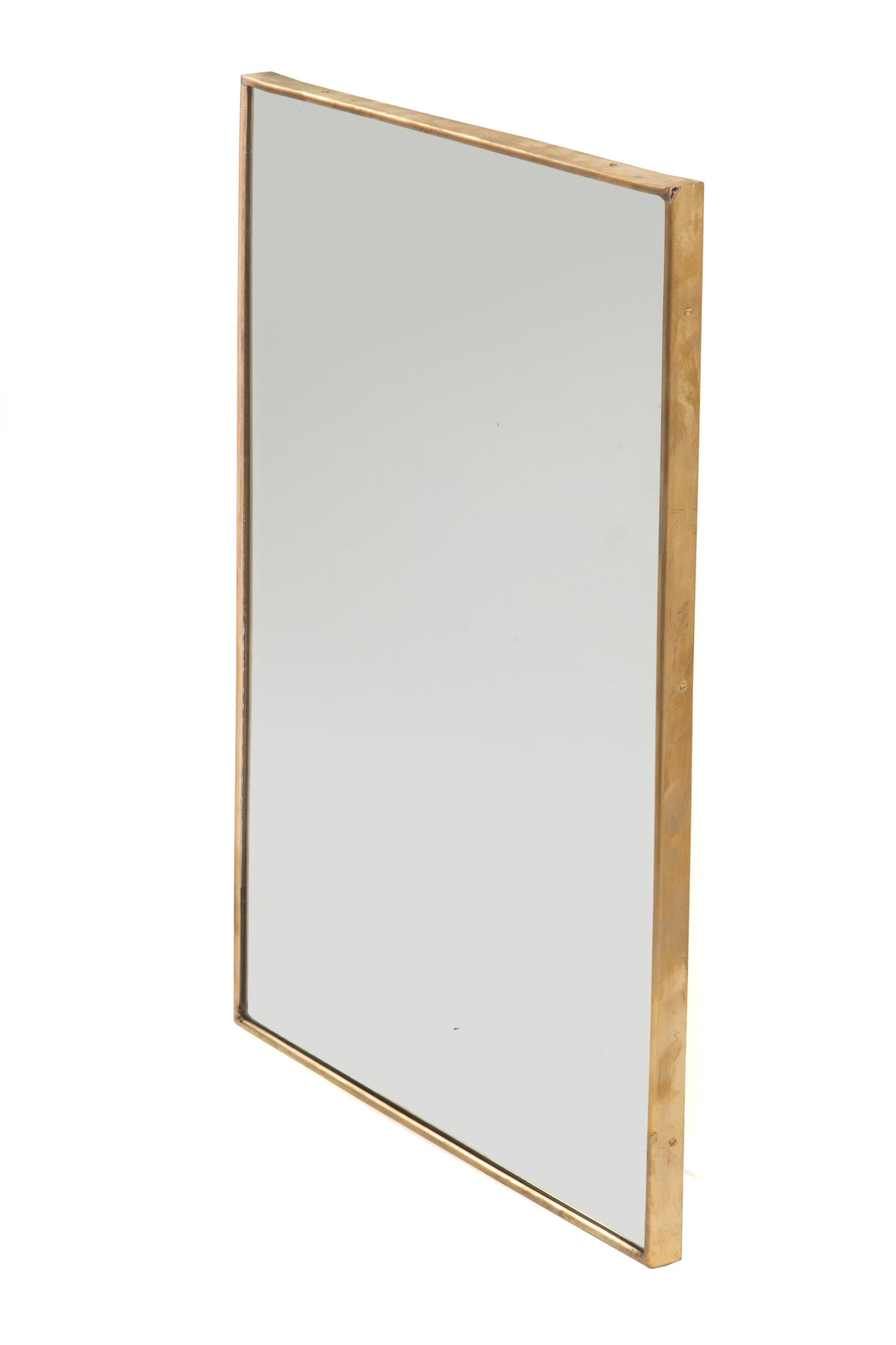 1950s brass mirror