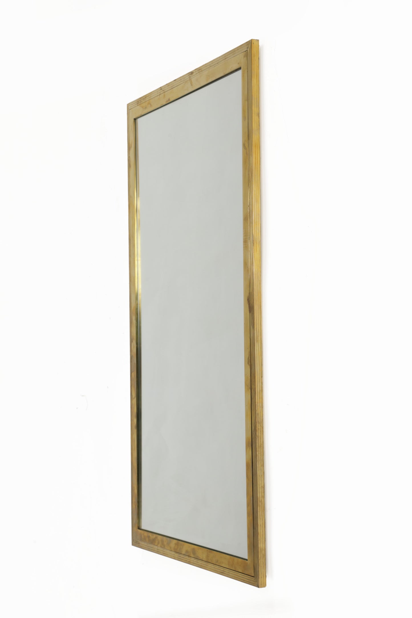 70's brass mirror