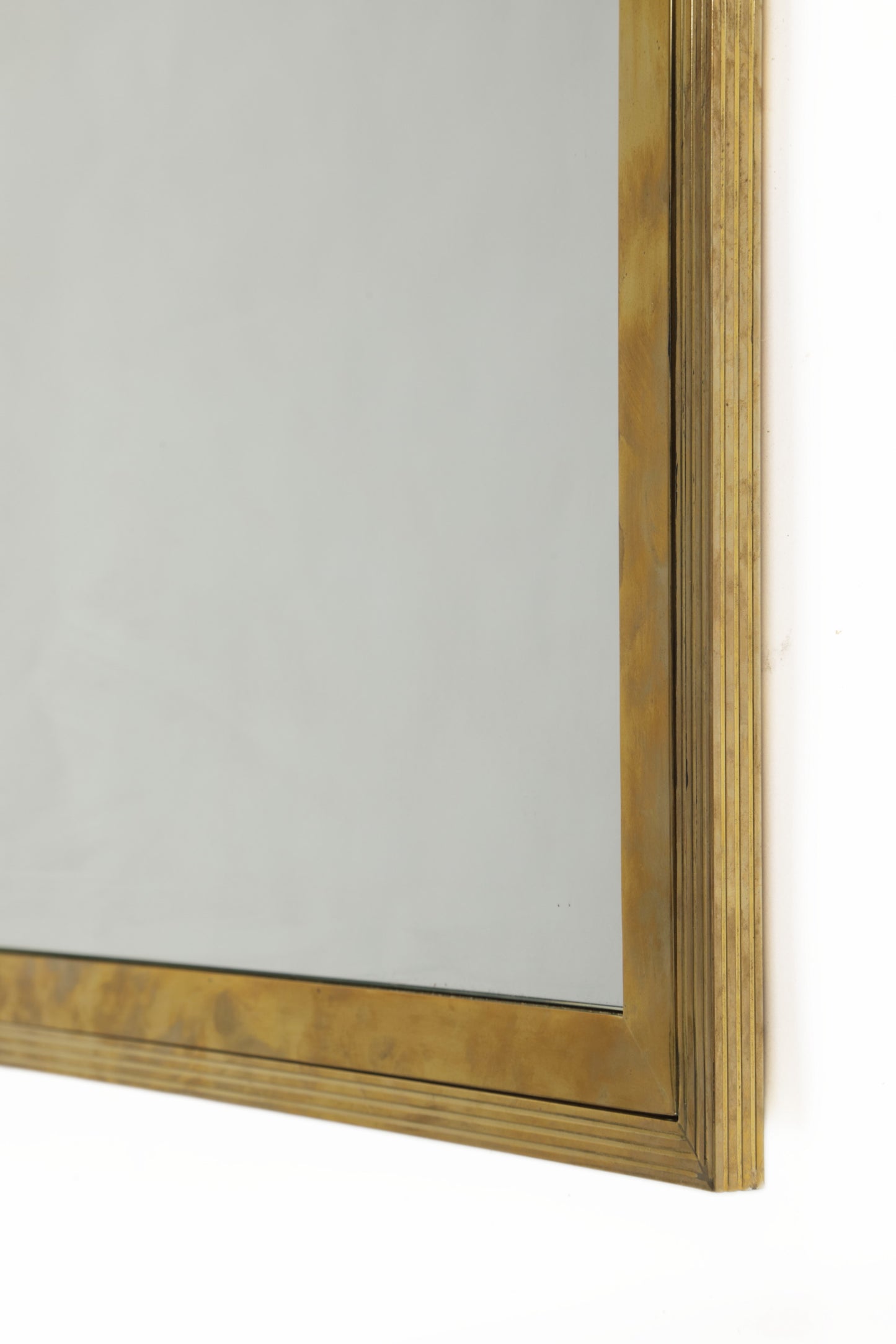 70's brass mirror