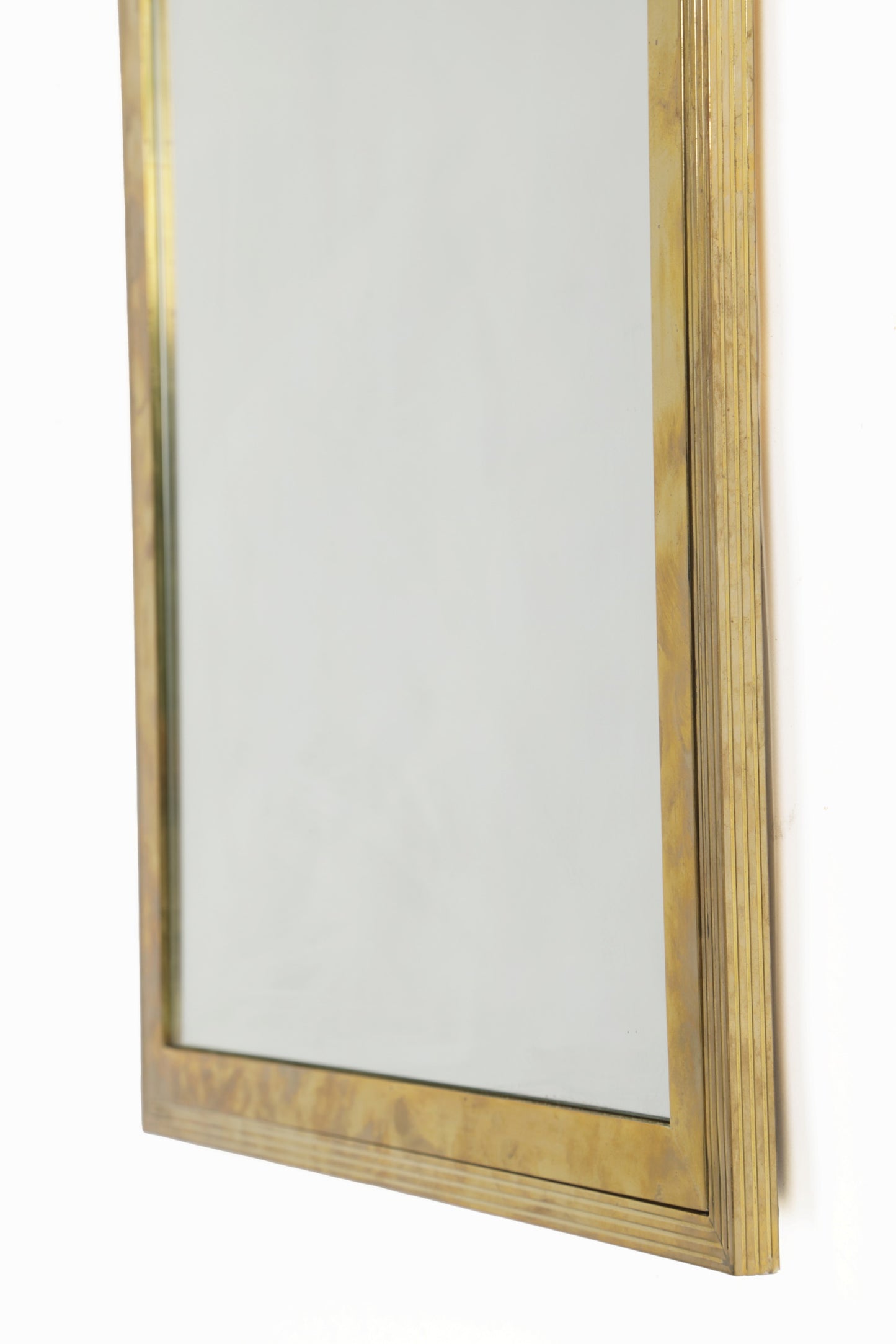 70's brass mirror