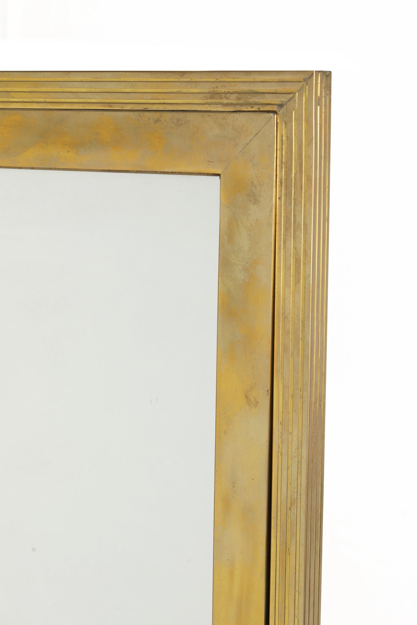 70's brass mirror