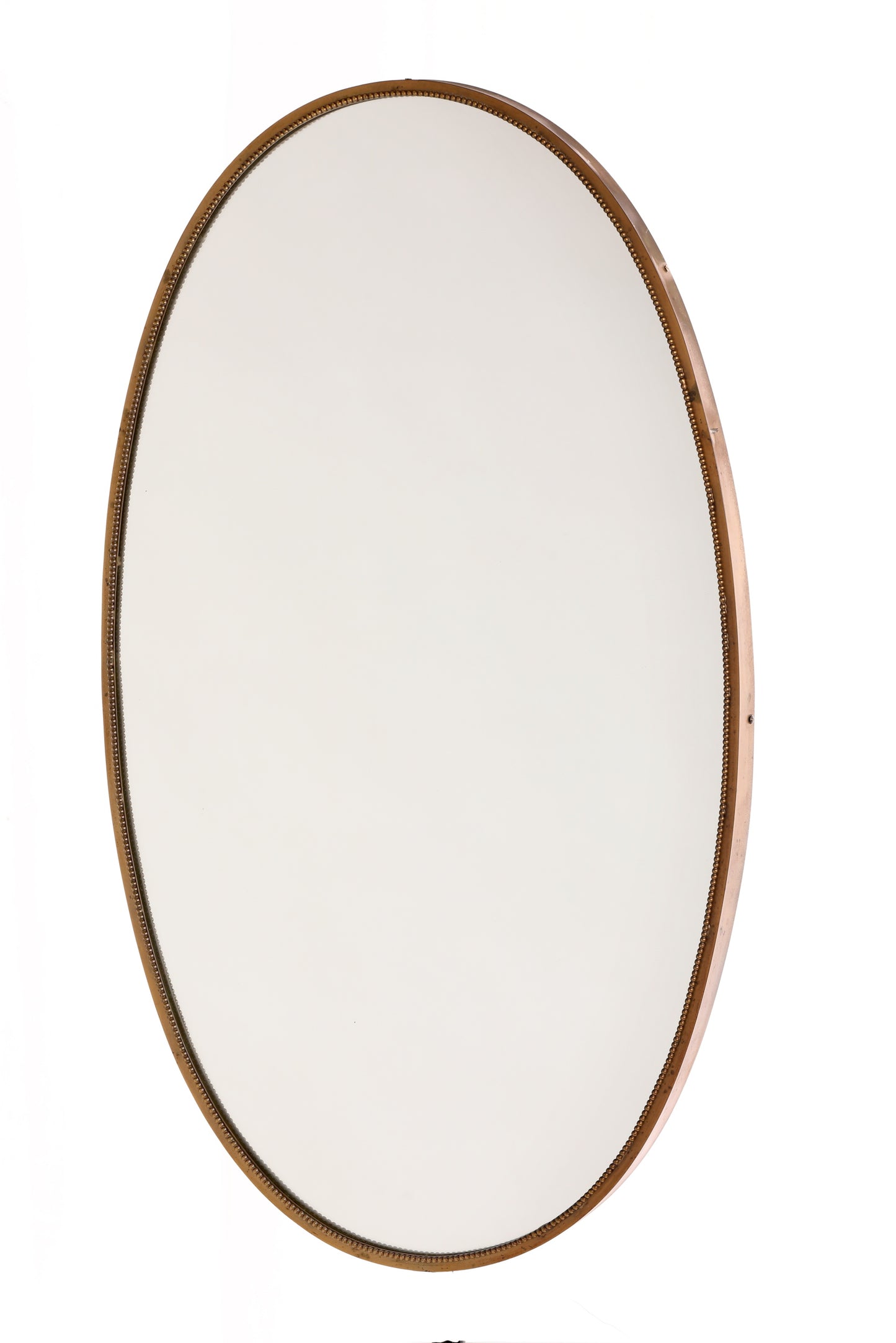 Oval mirror from the 50s, burnished