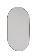 Specchiera ovale cornice cromo anni 70