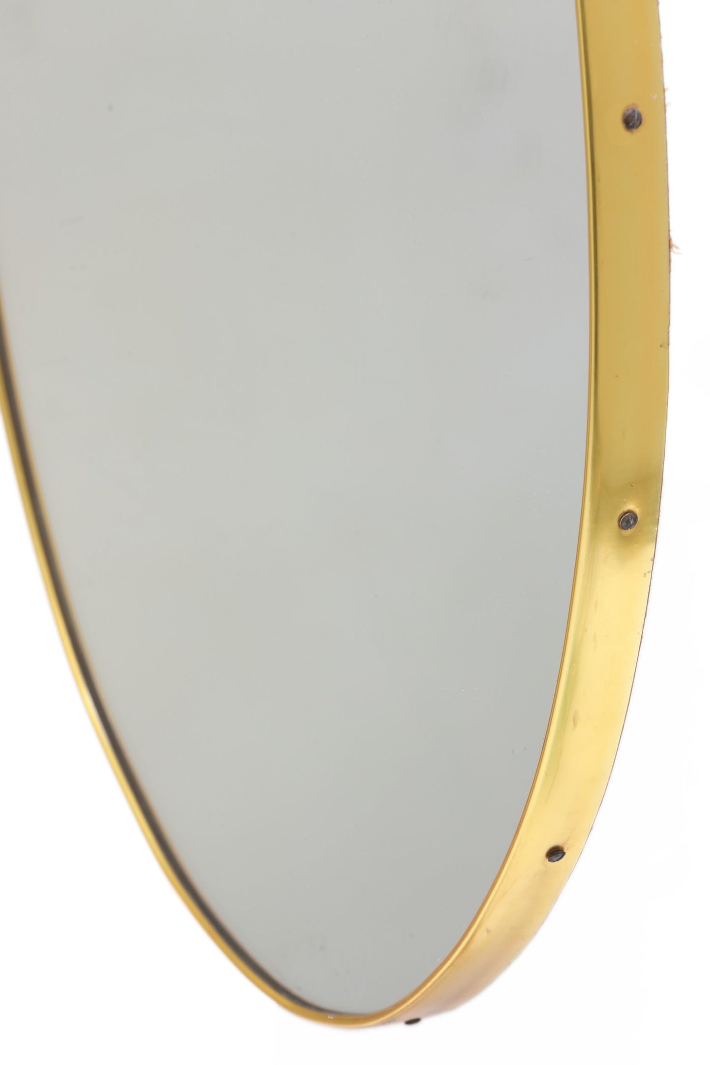 Oval brass mirror from the 70s