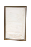 Specchiera anni 70 cornice scanalata ottone e metallo