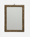 Mirror with golden frame and plaster paste leaves, early 1900s
