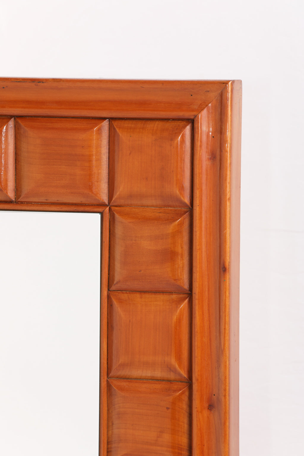Mirror in ashlar wood attributable to Paolo Buffa