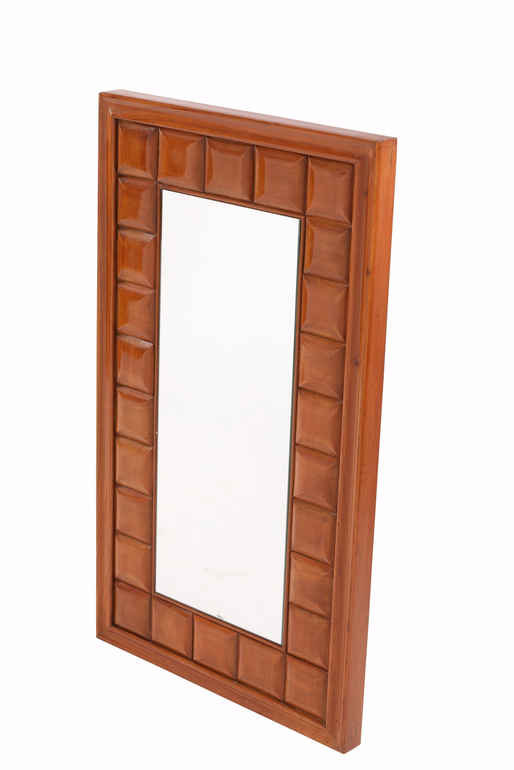 Mirror in ashlar wood attributable to Paolo Buffa
