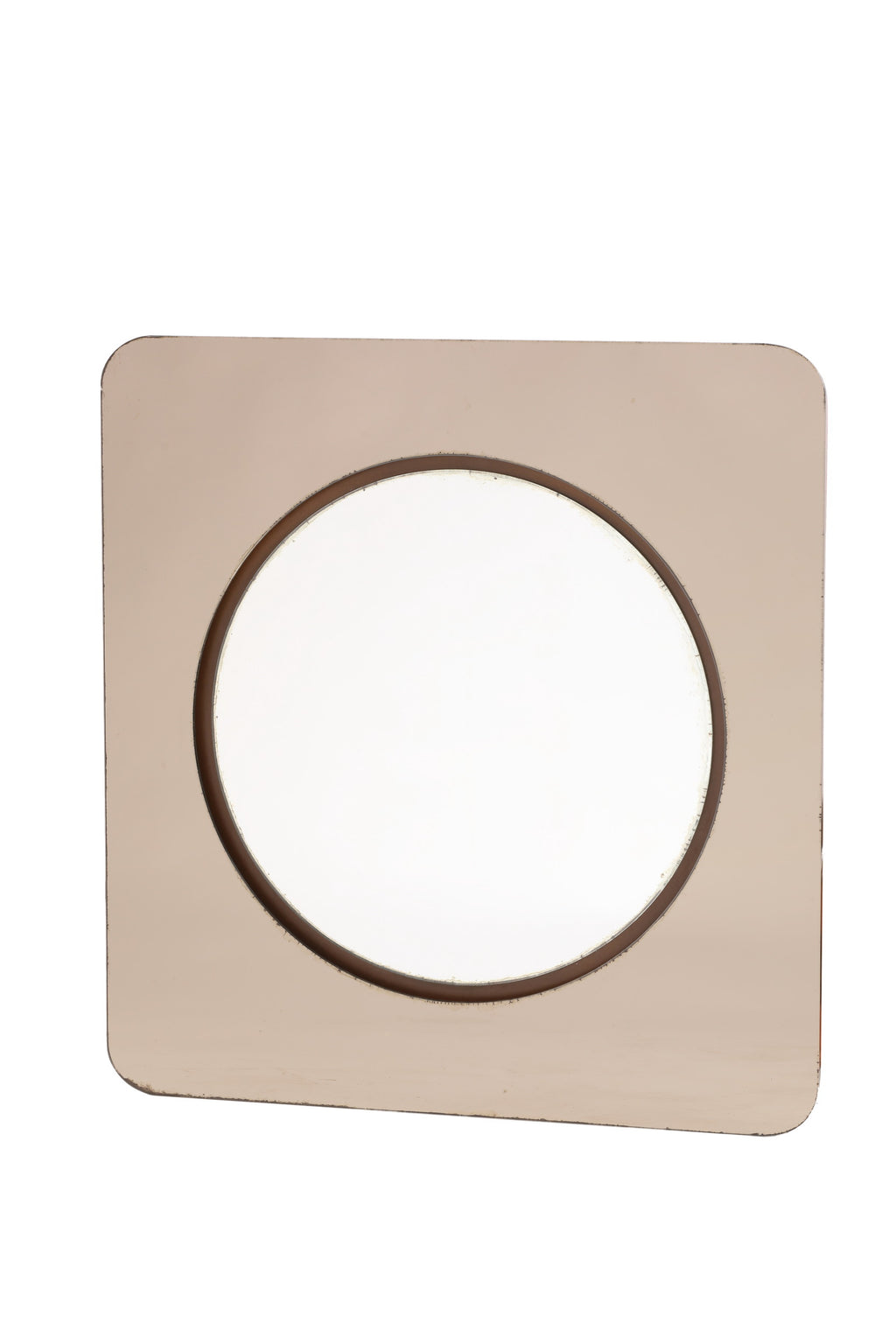 Specchio nudo anni 70  cornice vetro fumè