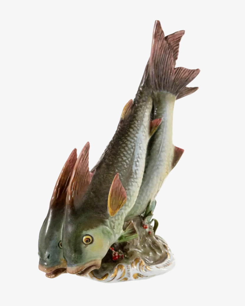Capodimonte fish statue 60s