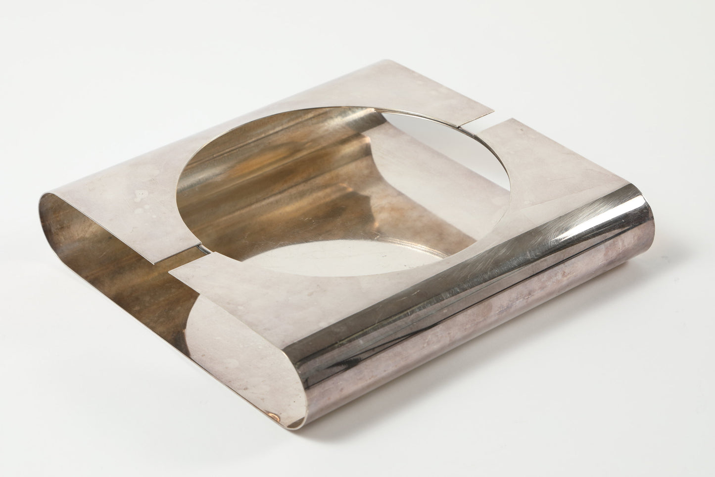 Lino Sabattini silver plated pocket tray from the 70s