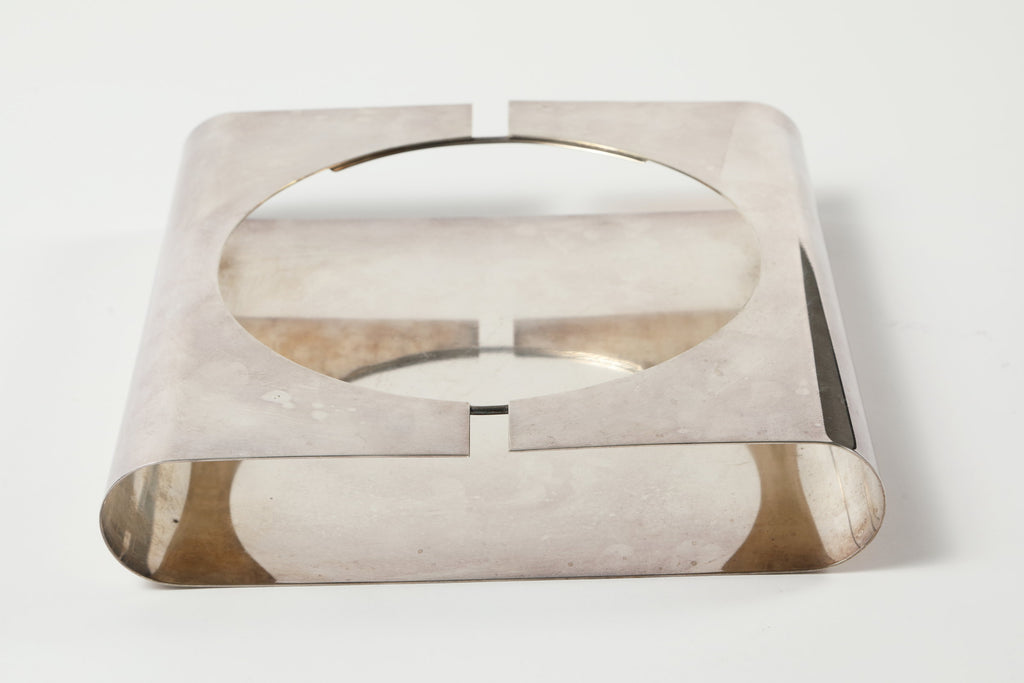 Lino Sabattini silver plated pocket tray from the 70s