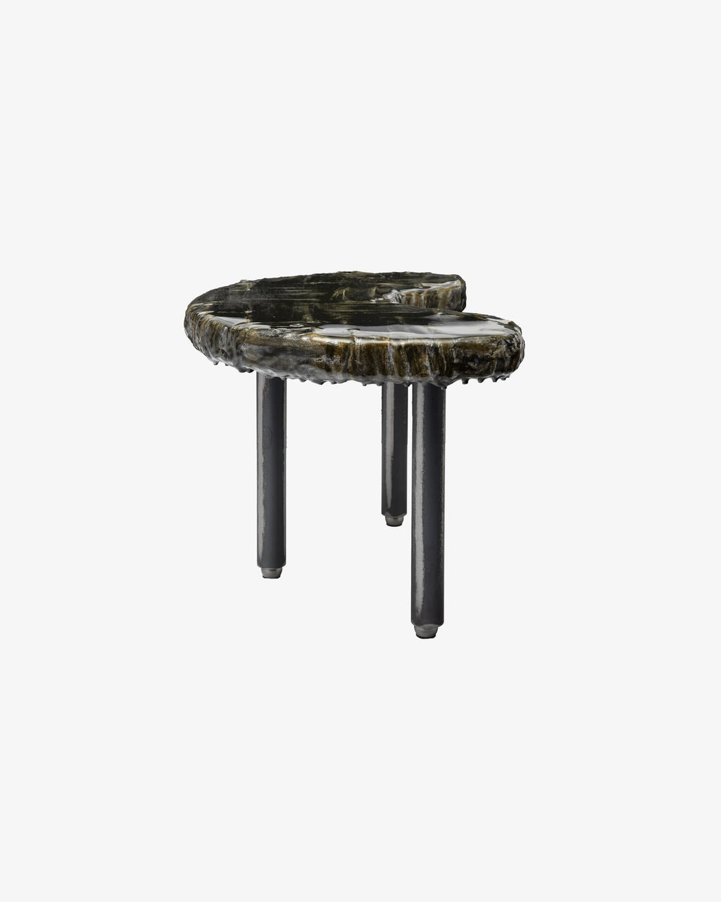 Virgola piccola con rilievi Nera - Livia Rebecchini Interiors per COALAN Art Designers