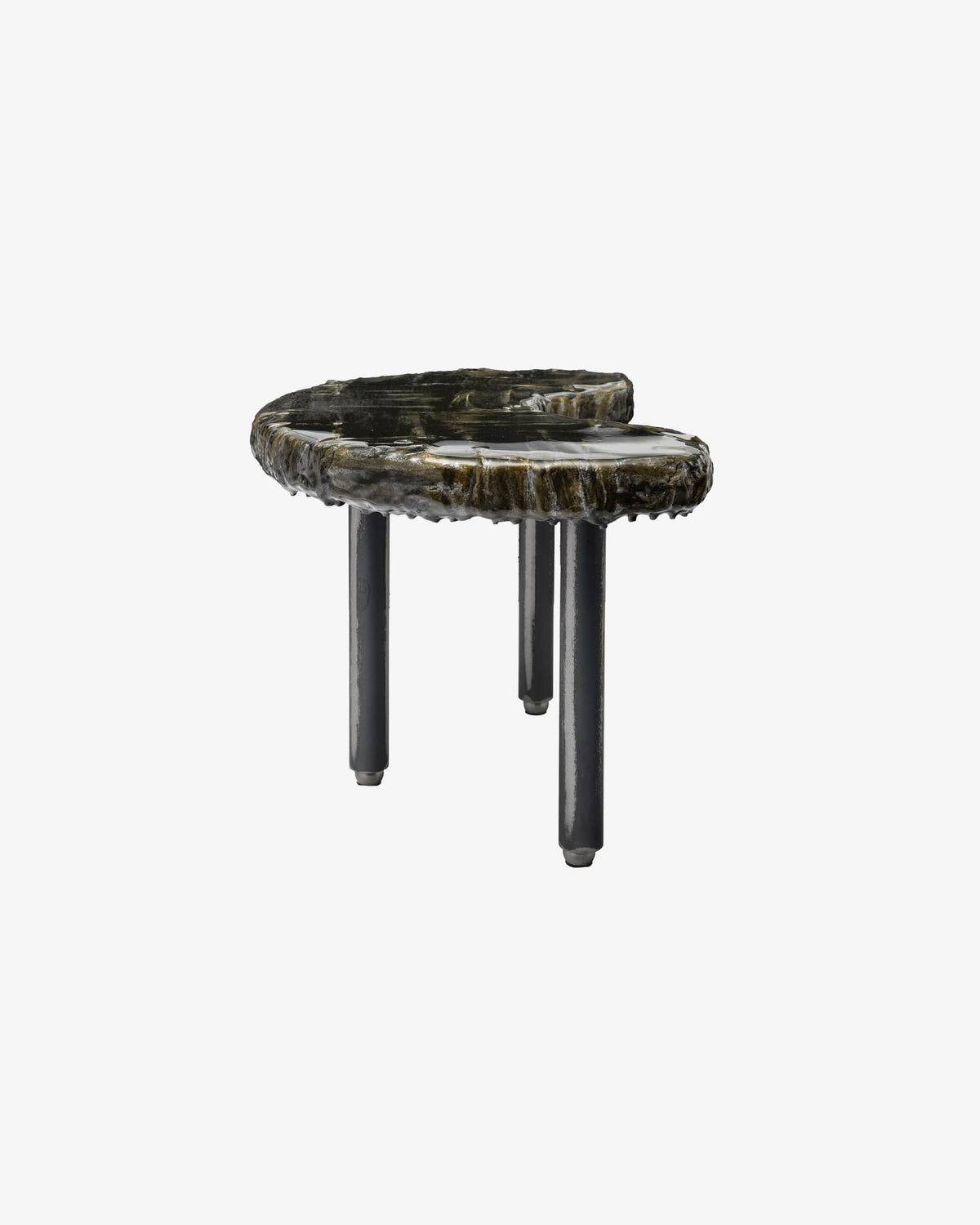 Small Virgola with relief details Black - Livia Rebecchini Interiors for COALAN Art Designers
