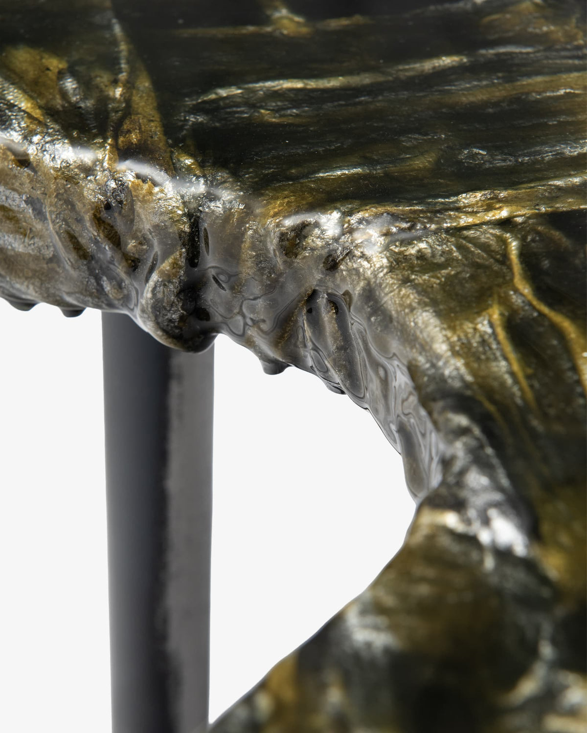 Small Virgola with relief details Black - Livia Rebecchini Interiors for COALAN Art Designers