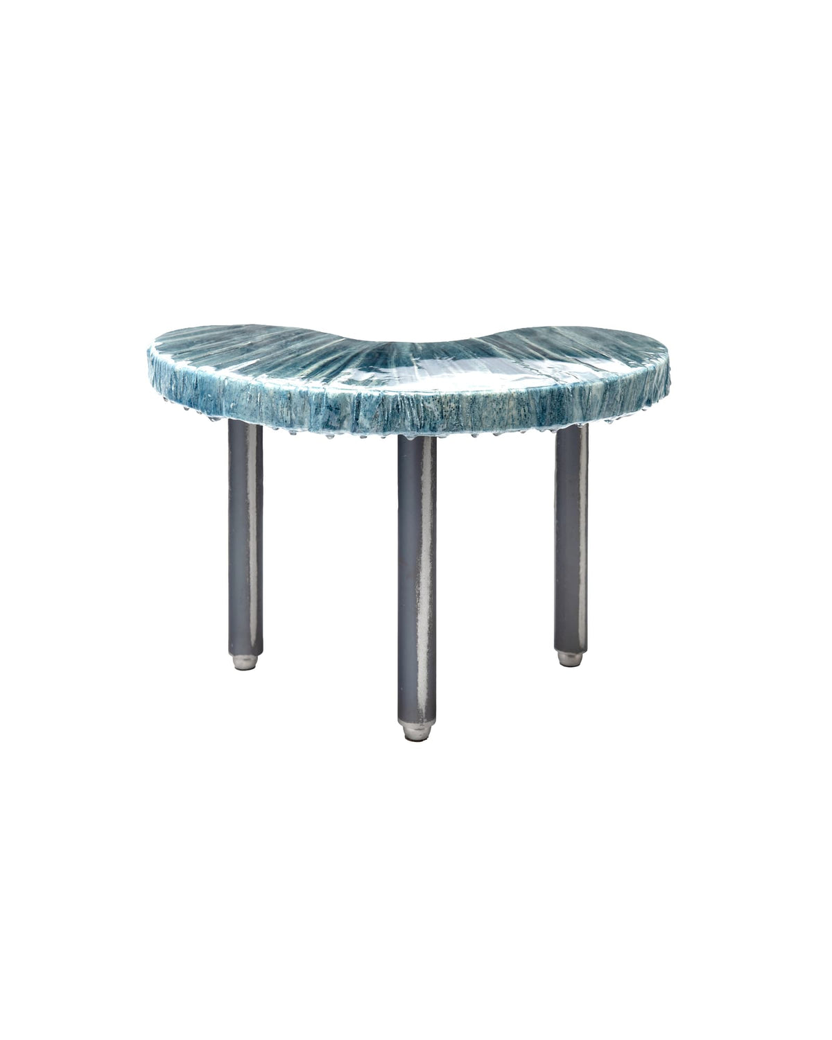 Large comma with Omega Blue reliefs - Livia Rebecchini Interiors for COALAN Art Designers