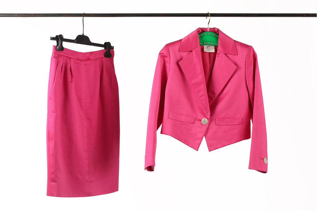 Tailleur Yves Saint Laurent rive gauche fucsia
