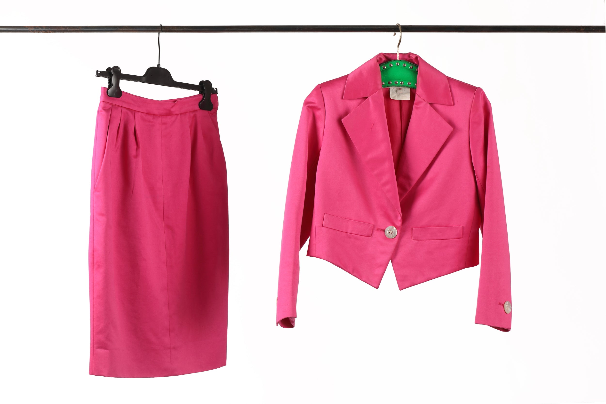 Tailleur Yves Saint Laurent rive gauche fucsia