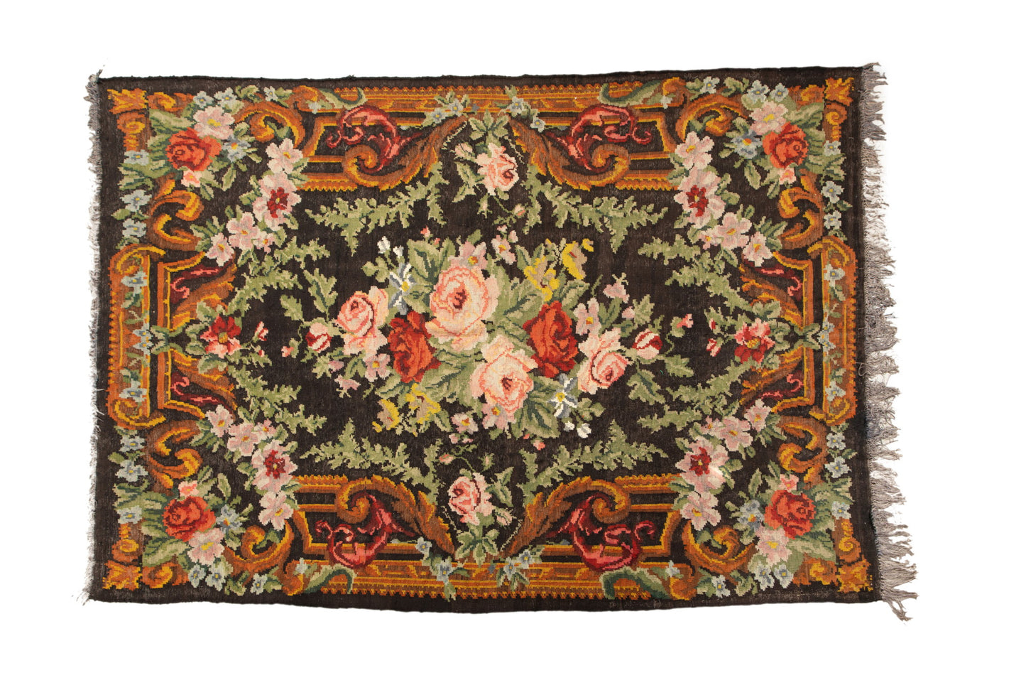 Kilim carpet with floral motif 800
