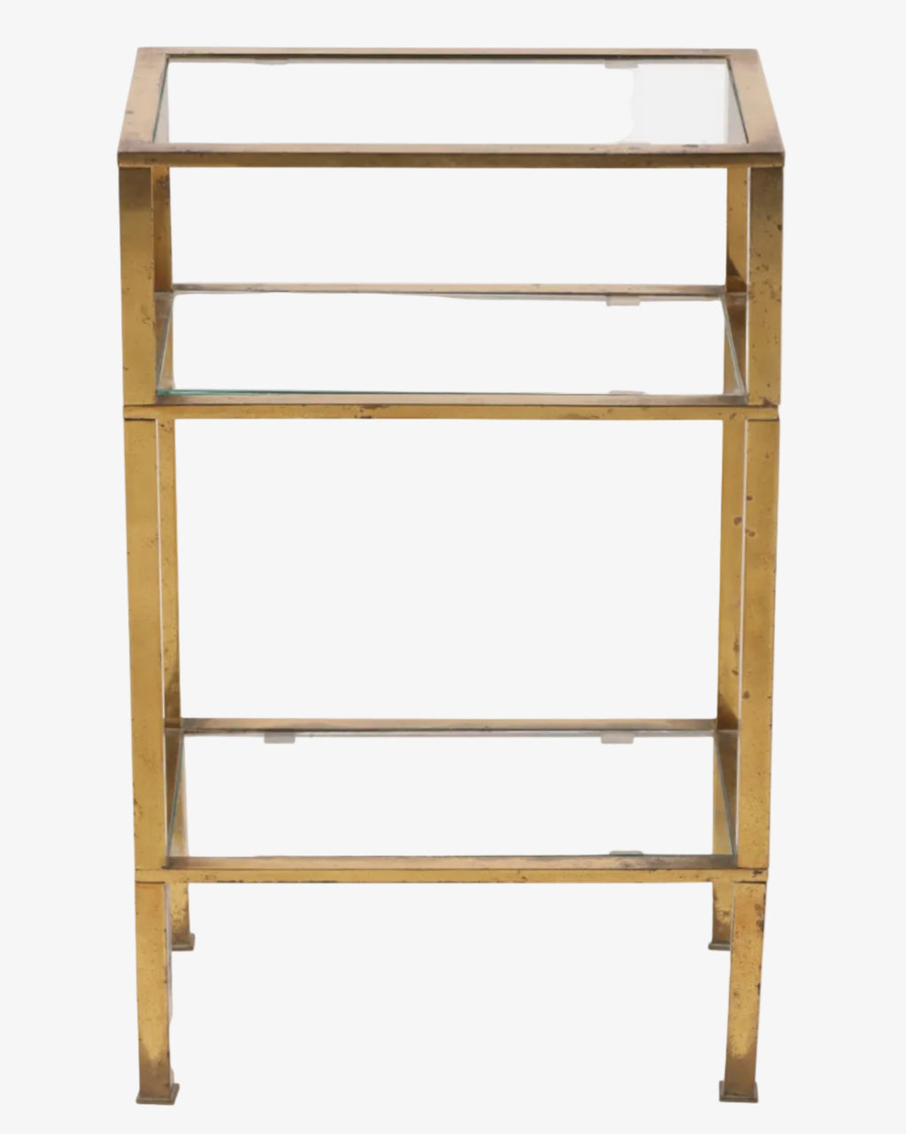 Tavolino ottone tre ripiani anni 70