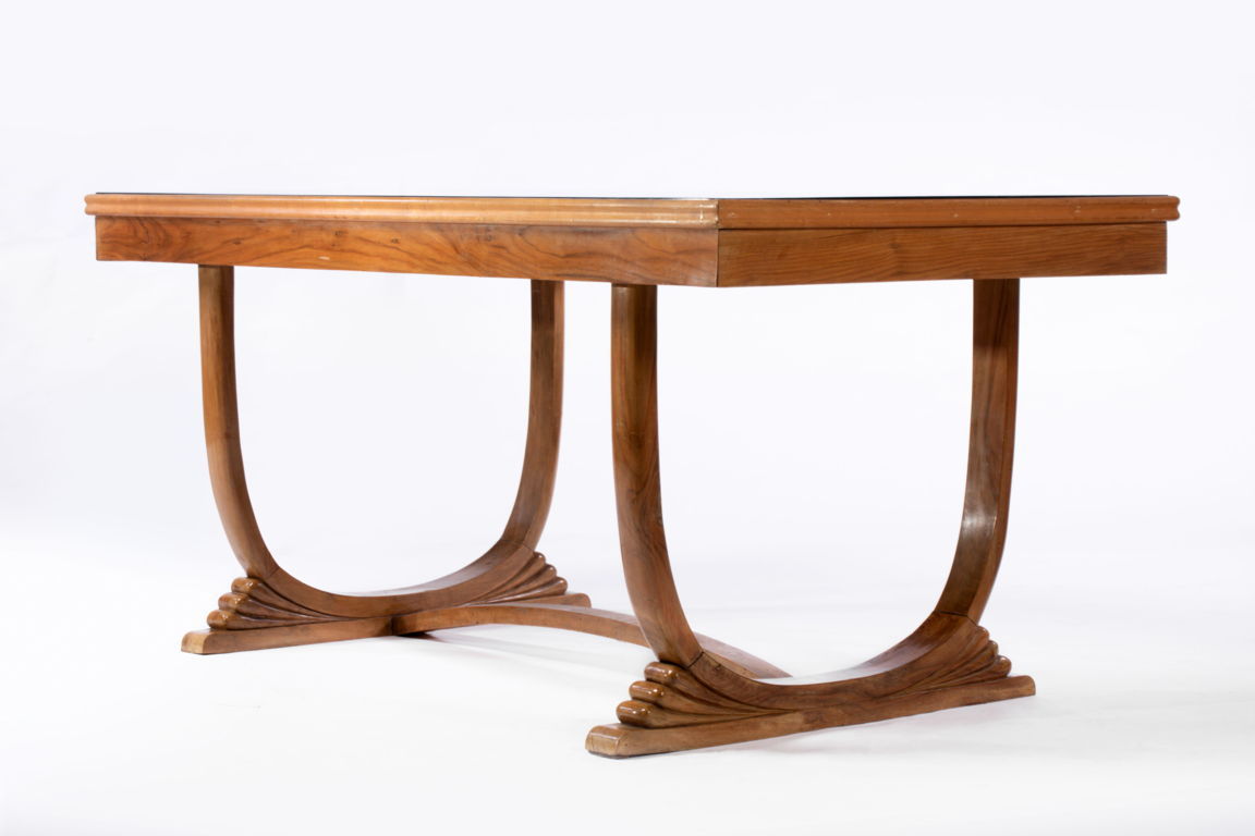 Walnut Art Deco table