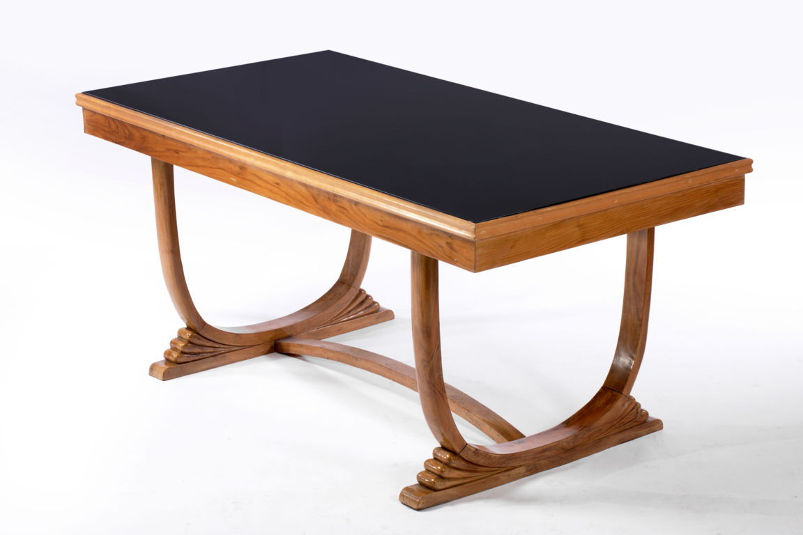 Walnut Art Deco table