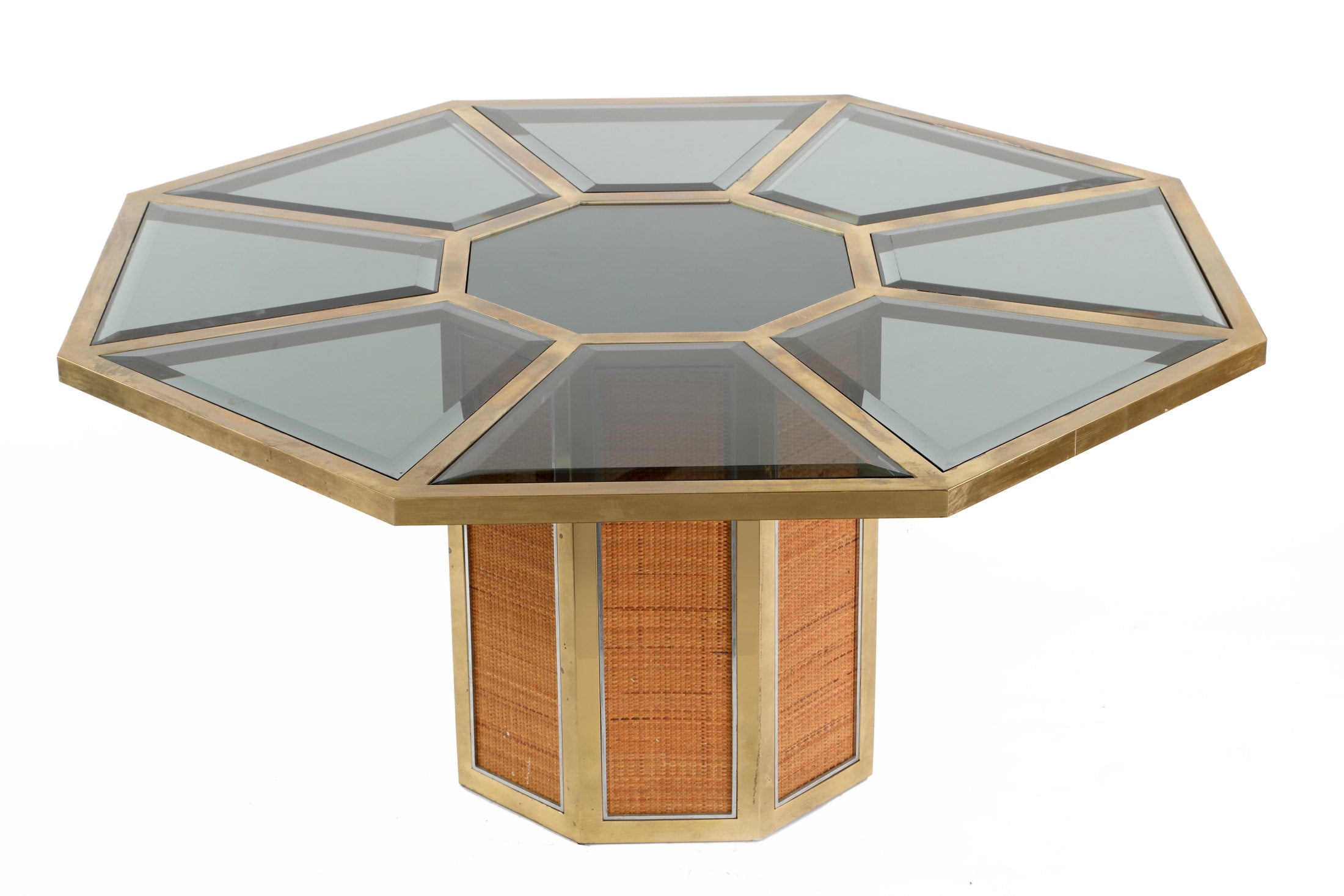 Romeo Rega Octonal Topazio table for Mario Sabot from the 70s