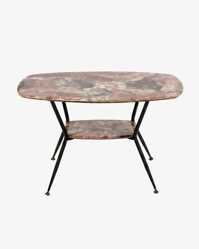 50's table with marble top