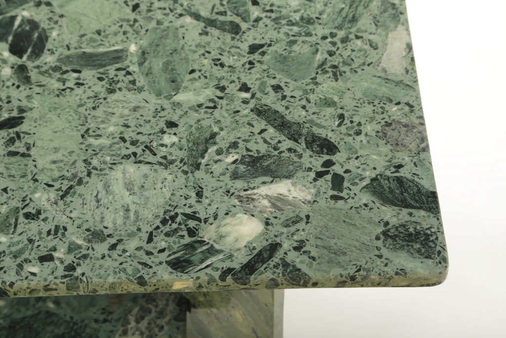 80's Imperial Green Marble Living Room Table