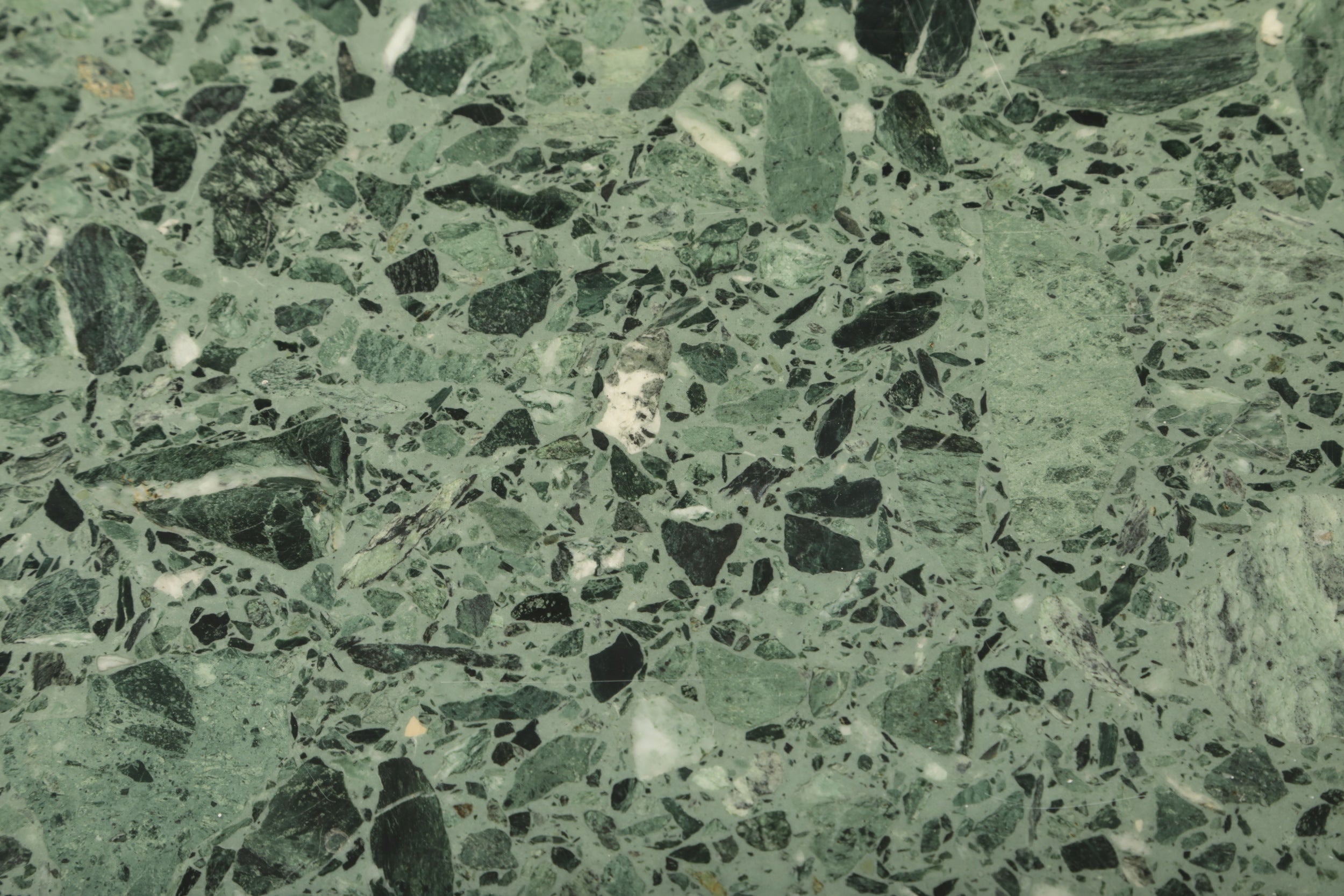 80's Imperial Green Marble Living Room Table