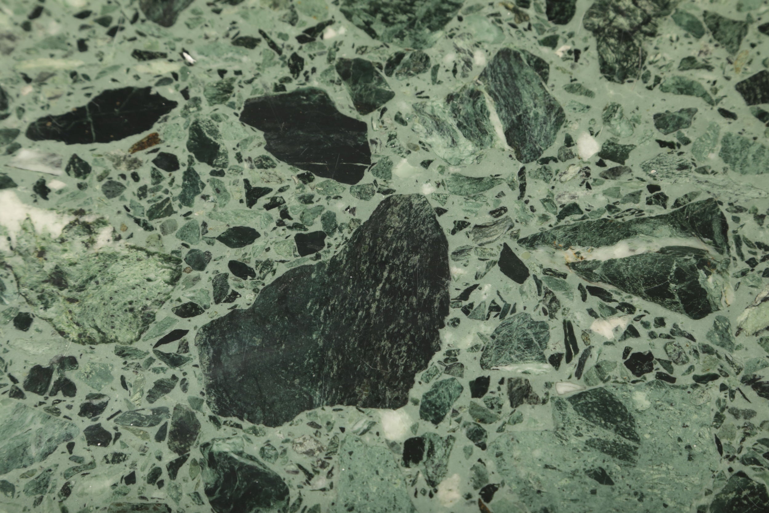 80's Imperial Green Marble Living Room Table