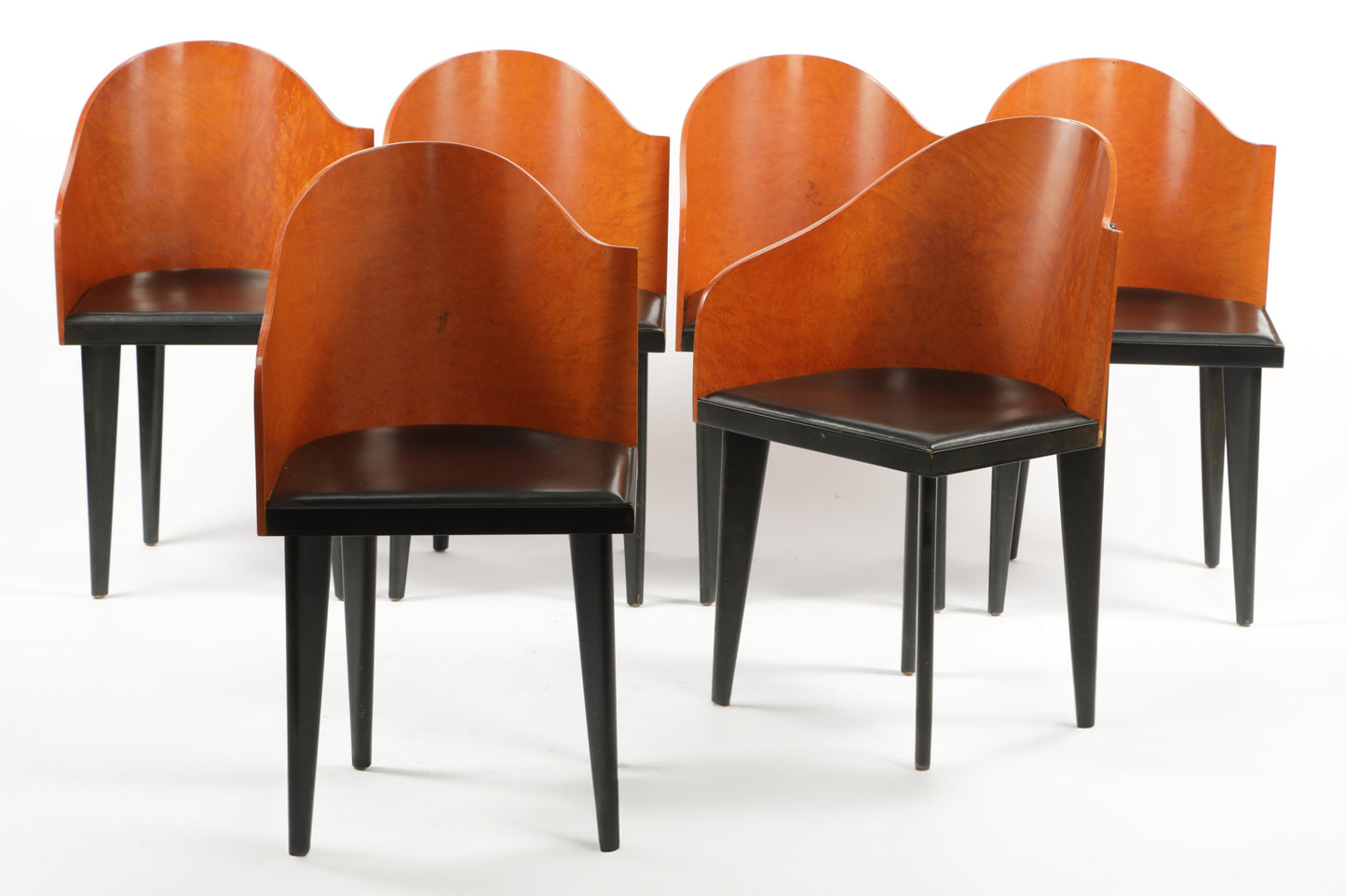 Table with six chairs Maurizio Salvato and Pietro Sartogo for Saporiti 1970 - 1980