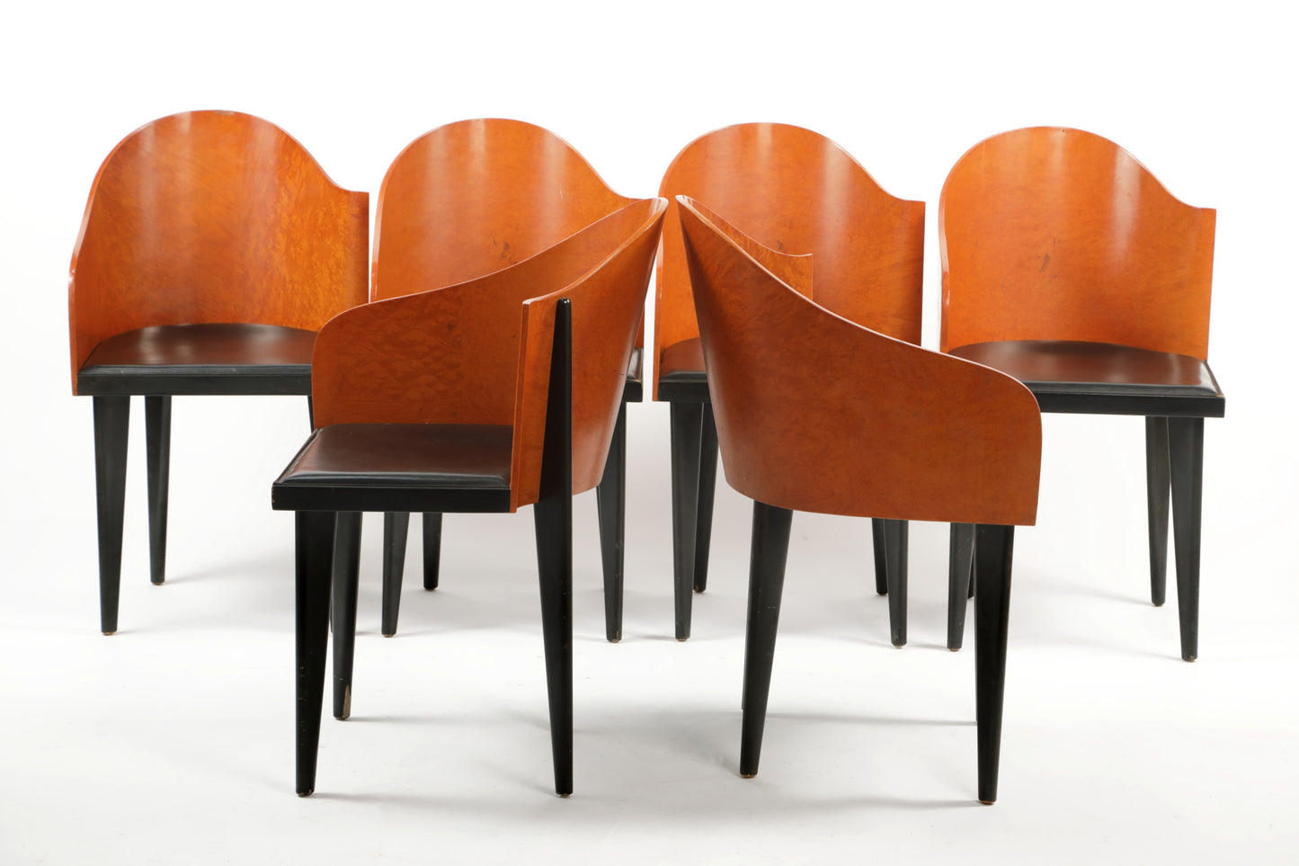 Table with six chairs Maurizio Salvato and Pietro Sartogo for Saporiti 1970 - 1980