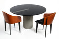 Table with six chairs by Maurizio Salvato and Piero Sartogo for Saporiti 1970 - 1980