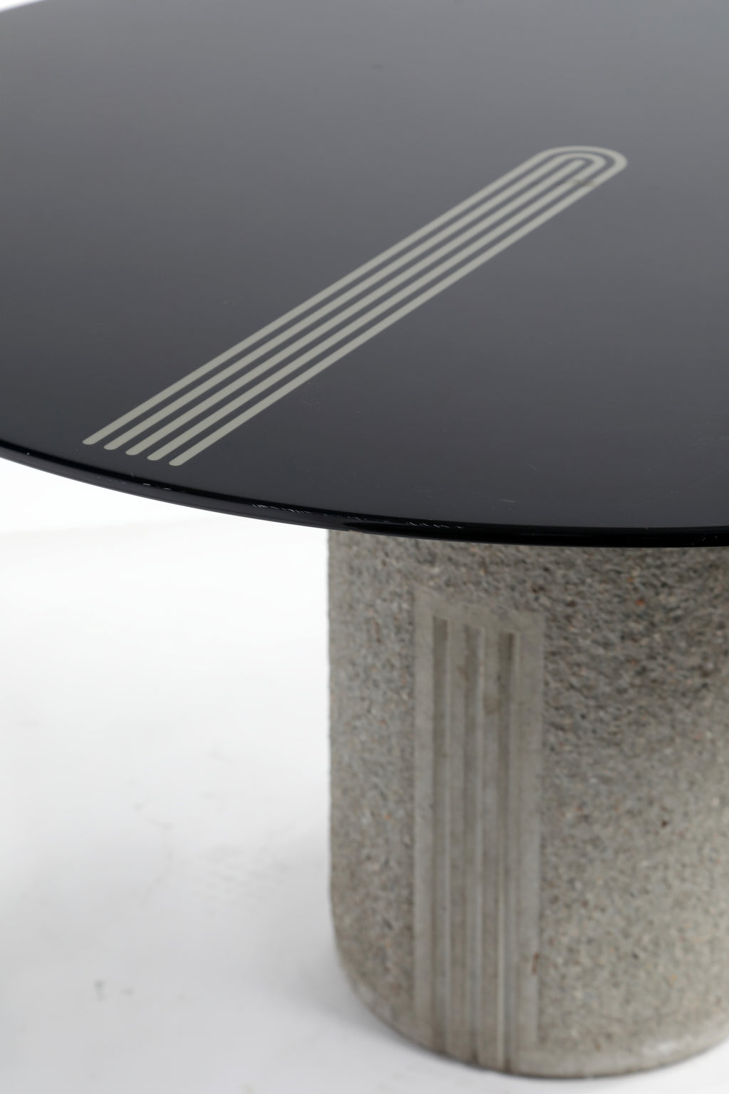 Table with six chairs by Maurizio Salvato and Piero Sartogo for Saporiti 1970 - 1980