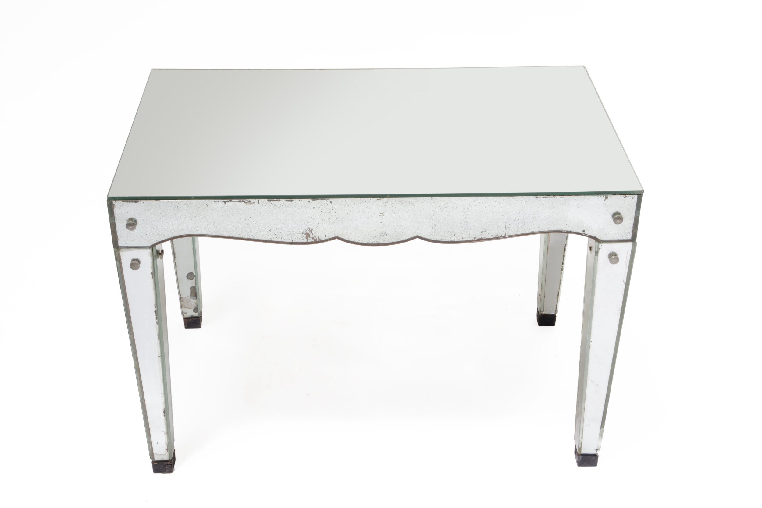 1940s French mirrored table