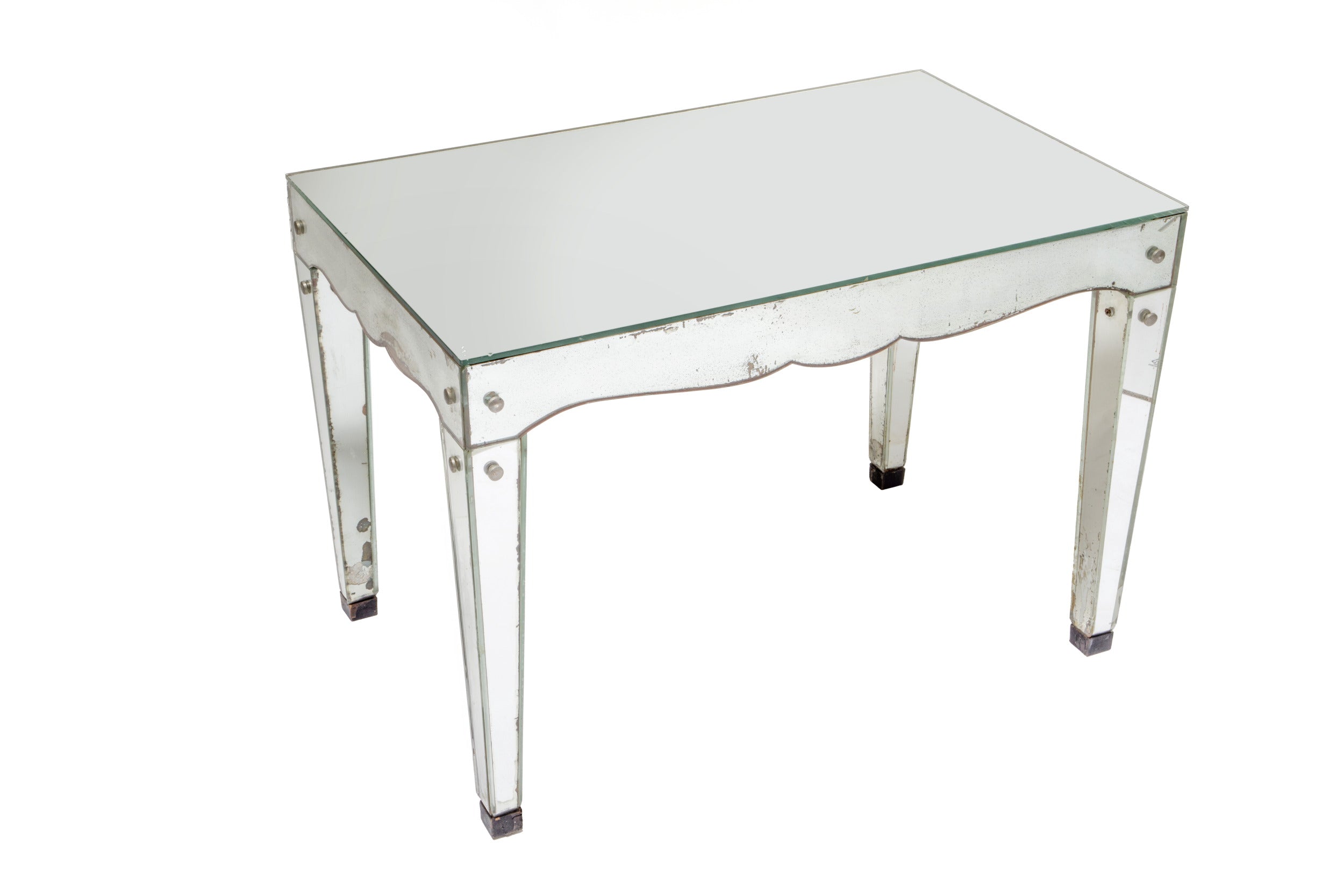 1940s French mirrored table