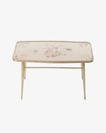 Tavolo ottone anni 50 piano farfalle