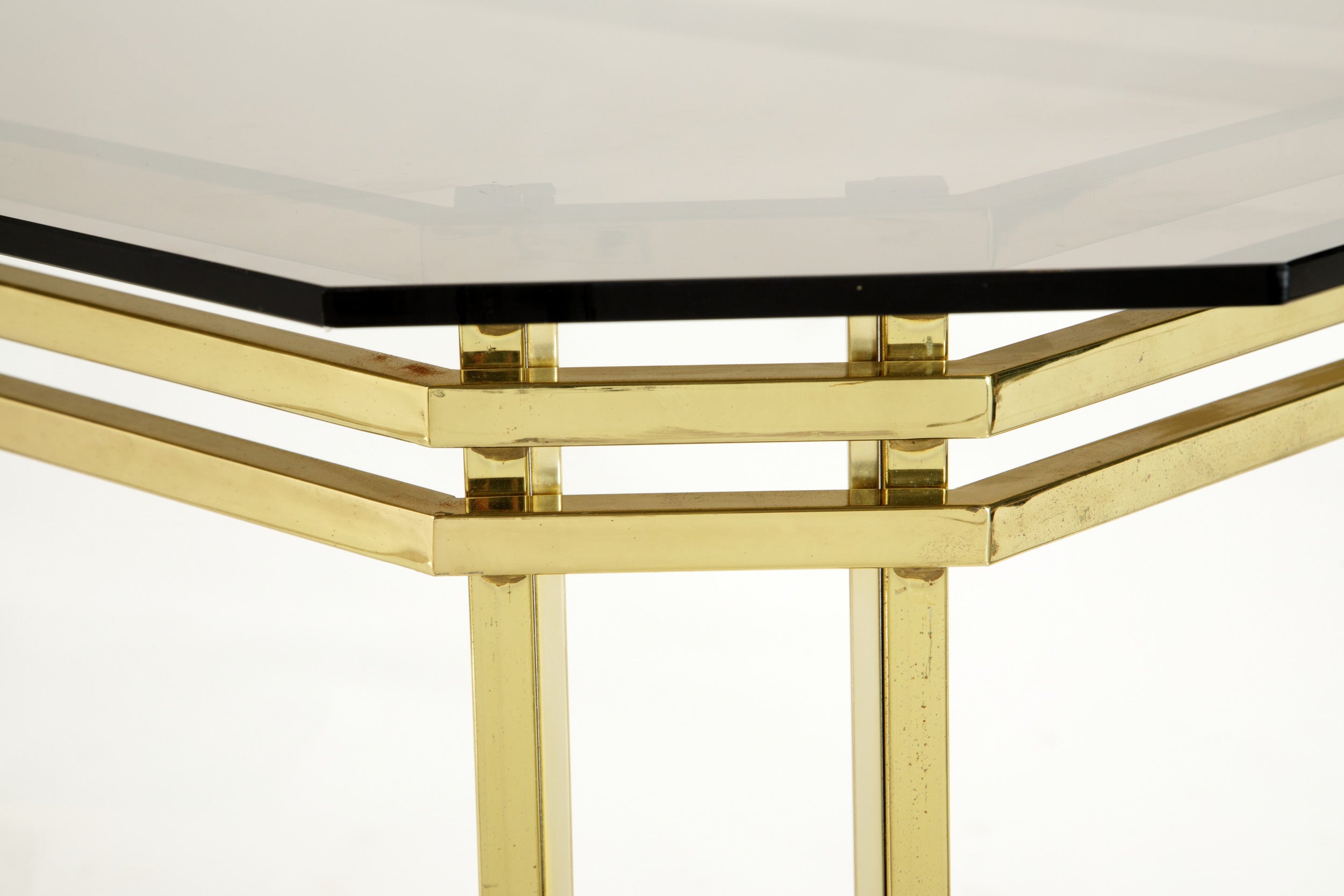 Rectangular table attributed to Romeo Rega from the 1970s