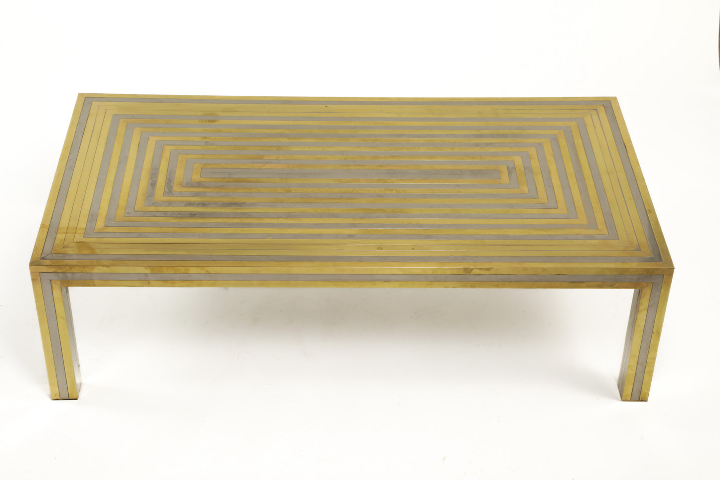 70s living room table attributed to Paco Rabanne