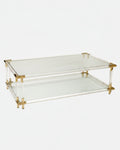 Tavolo salotto rettangolare plexiglass anni 70