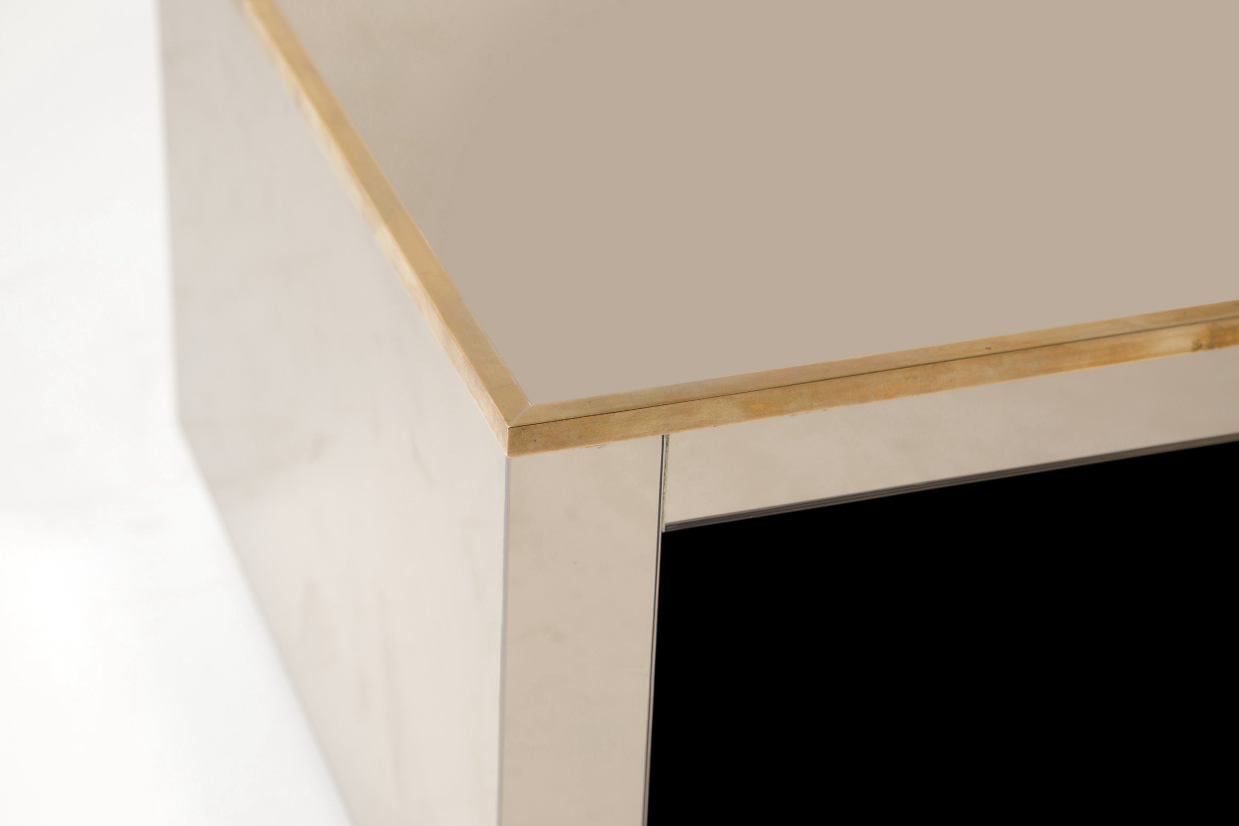 1970s mirrored living room table